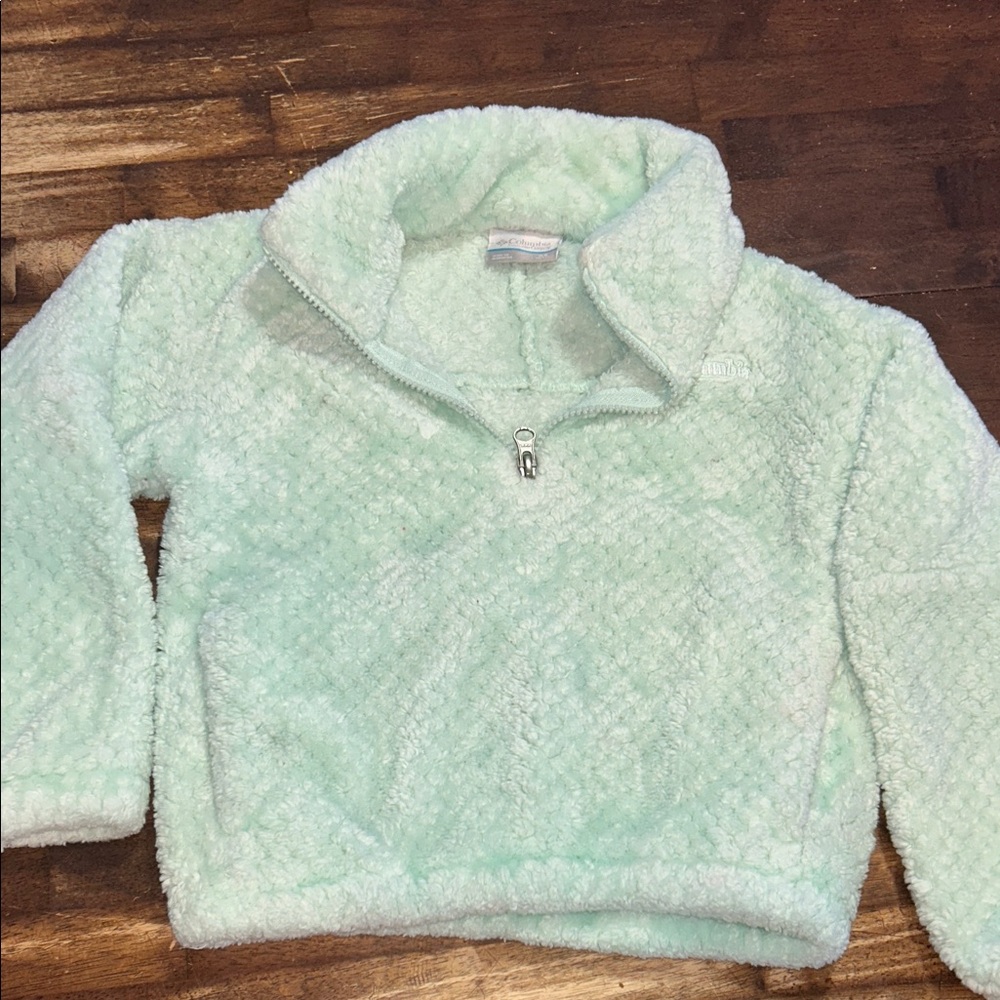 Columbia Light Green Kids Fleece Pullover  by